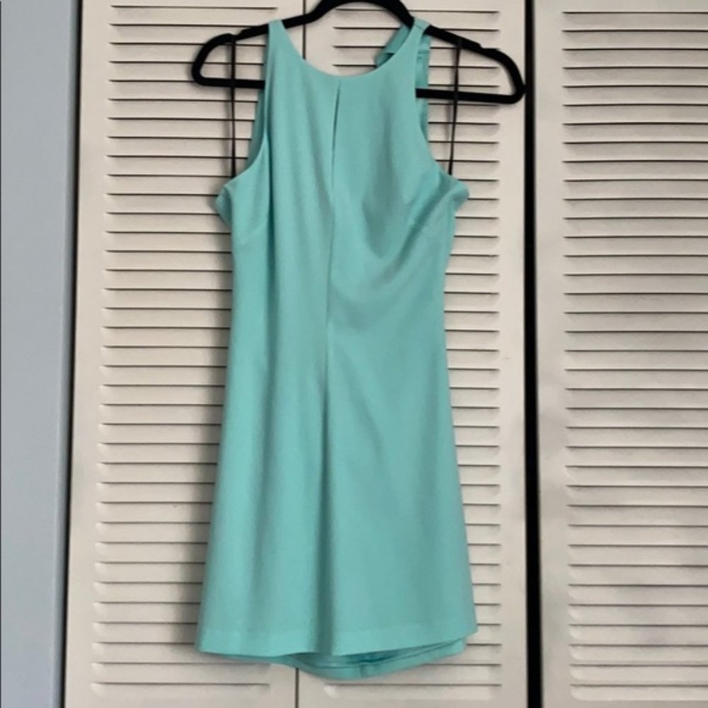 Bebe Light Blue Key-Hole cutout Dress